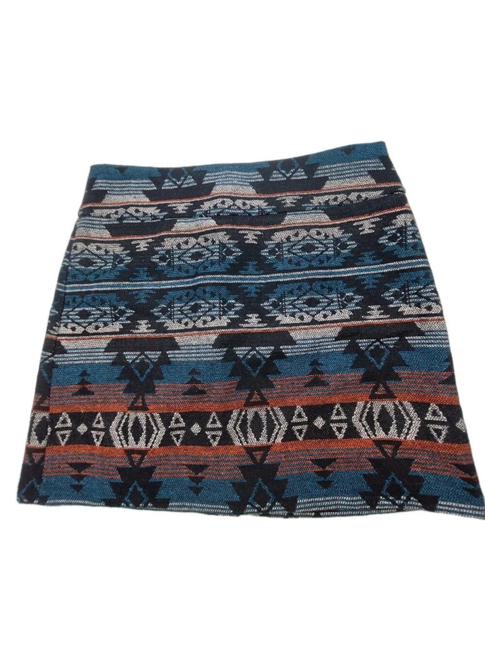 Dalia Collection Skirt Size 6 Modern Fit Aztec Southwestern Geometric Wool Blend